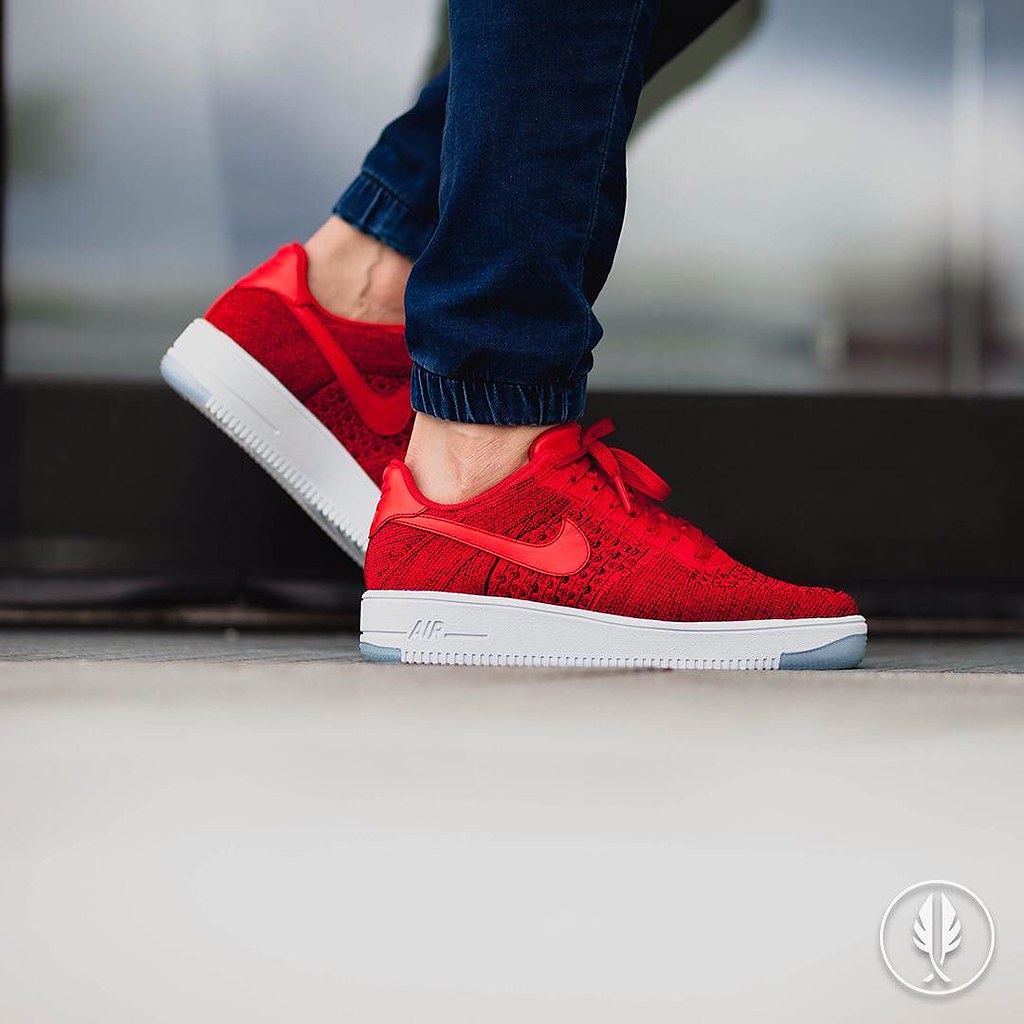 air force 1 ultra flyknit low university red