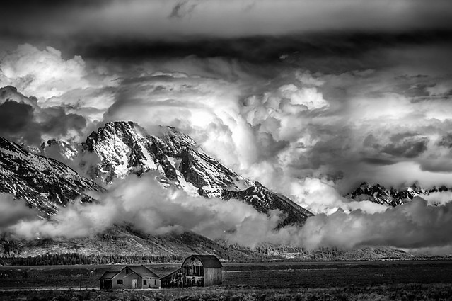 cloudy day at Jackson Hole