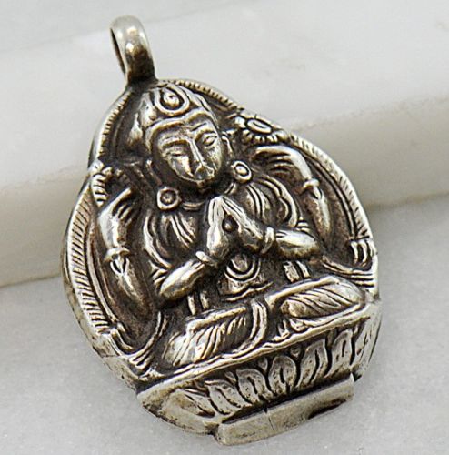 Goddess Durga pendant in sterling silver | Vicki Dungan | Flickr