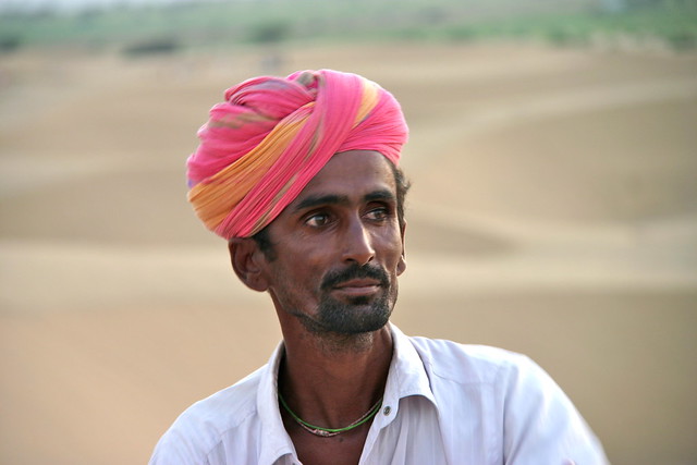 Portrait - Man in desert - Jaisalmer