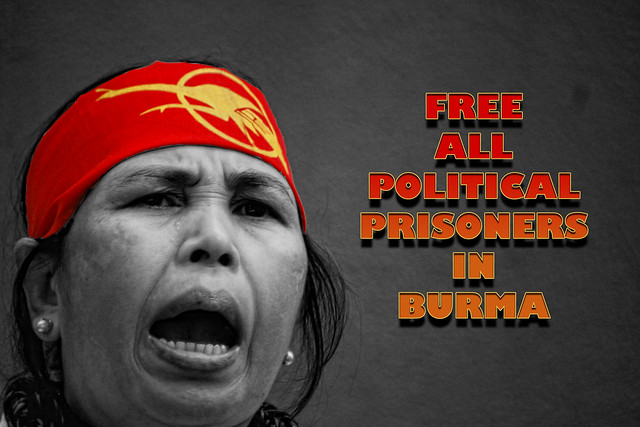 FREE ALL POLITICAL PRISONERS IN BURMA!