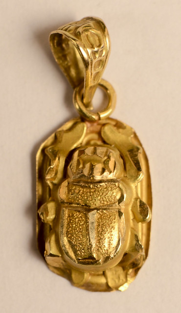 Egyptian golden scarabeus