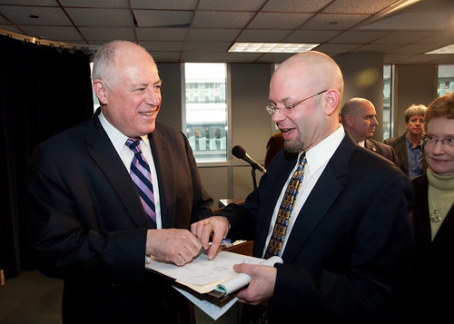 Gov Quinn with Sean Noble, NCTC | by econ_progress