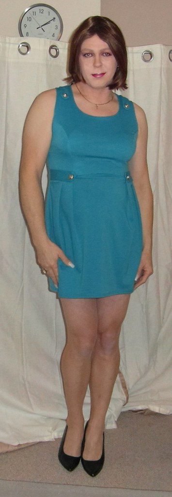 blue dress ( crossdresser.