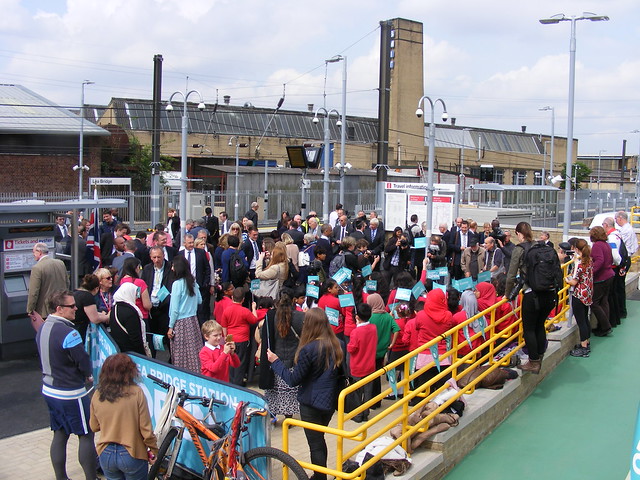 Lea Bridge station - official opening May 16 2016
