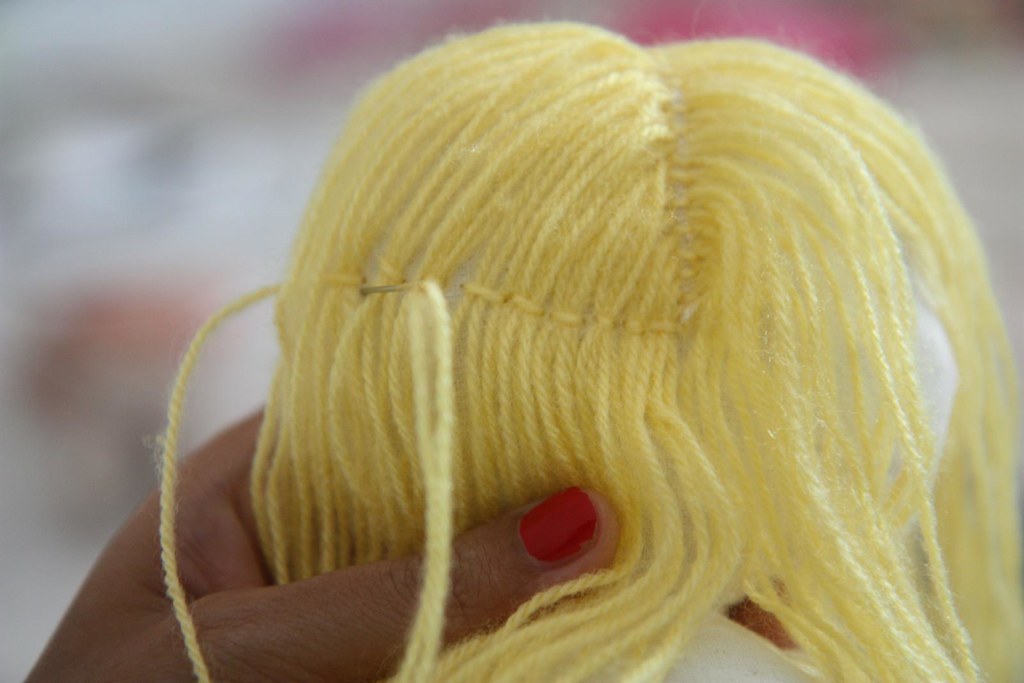 puchi rag doll - attaching the hair | [ journal entry ] | thalia ...