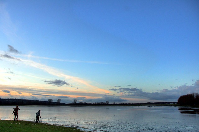 Port Meadow with Sky at Dusk