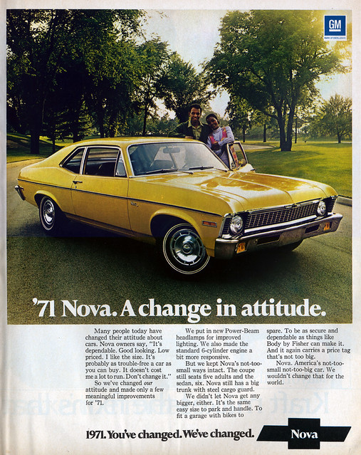 Chevy Nova Ad 1971