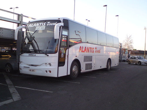 ATLANTIS TRAVEL VOLVO JONCHEERE A8UKC ON RAIL REPACEMENT WORK AT NUNEATON STATION,02.01.12 | by rob newboldmeister general