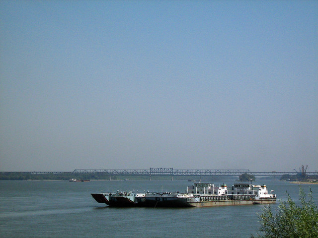 Дунав мост Кораби Русе 2008 г. Podul Dunarea Danube Bridge Ruse Bulgaria