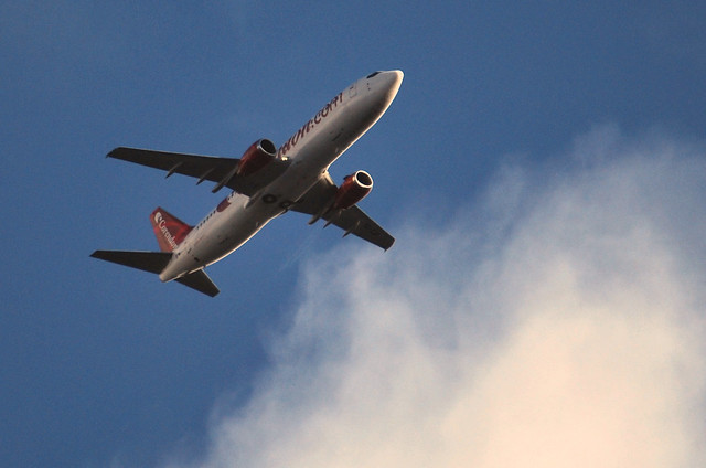 CAI021 Corendon Airlines Boeing 737 (TC-TJF) at 5.000ft from Antalya via Bodrum approaching Schiphol