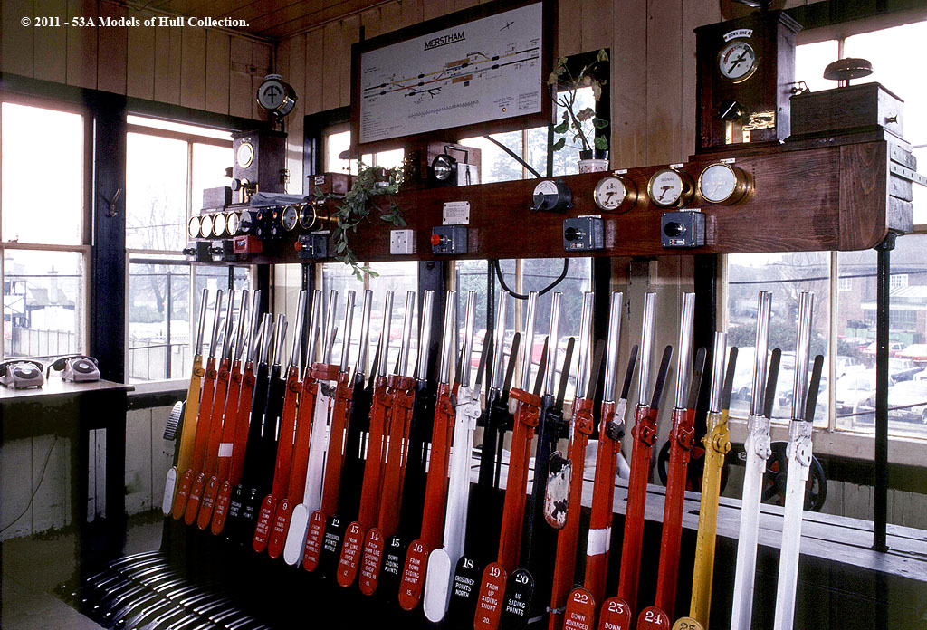 c.02/1980 - Merstham, Surrey. | BR(SR) Merstham signal box f… | Flickr