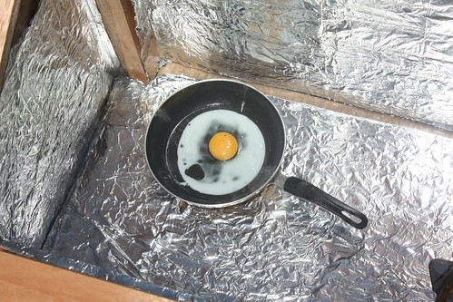 solar oven fried egg