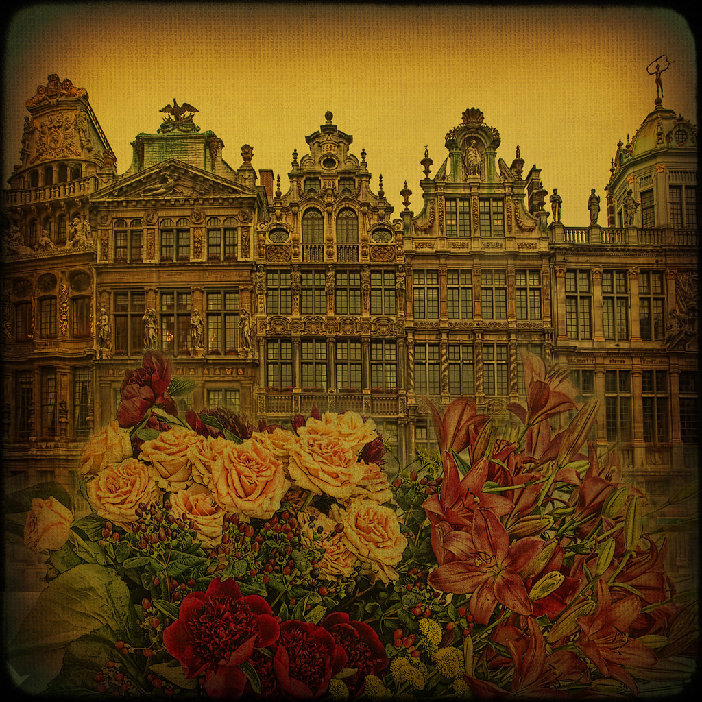 Brussels... Grand-Place and magic flower carpet. by egold.