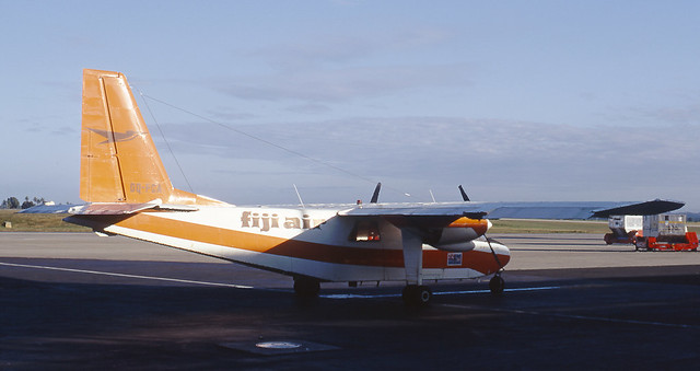 19740816_F04709_APSPII-50 DQ-FCA a Fiji Air Britten-Norman Islander, Nadi