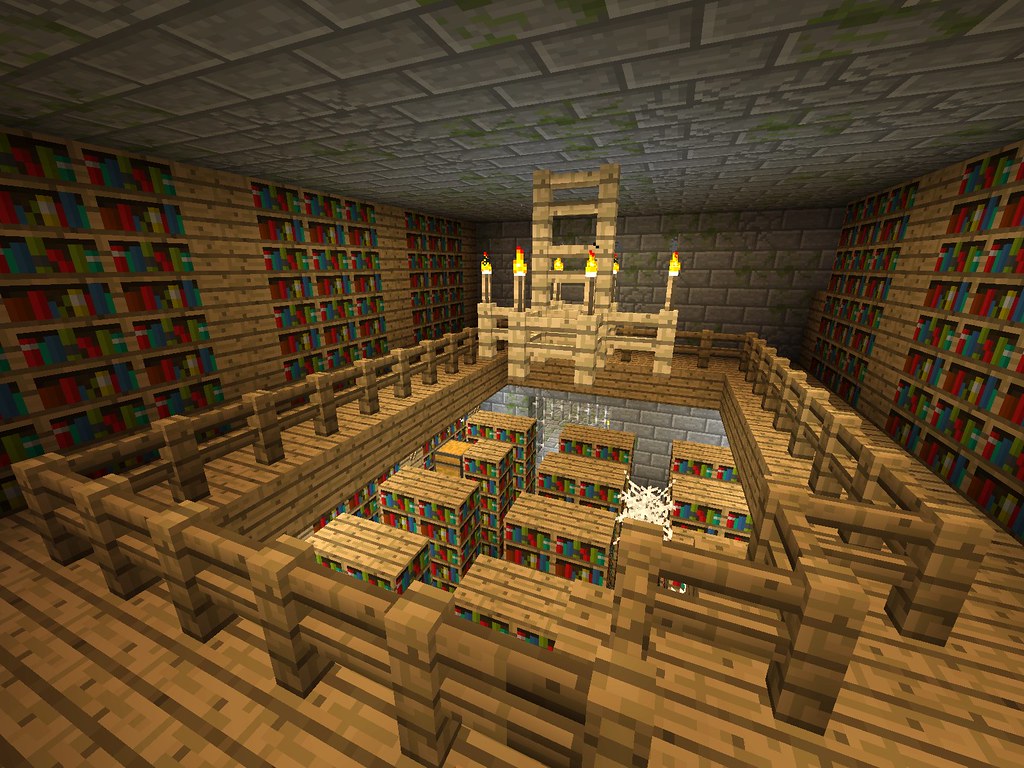 I found a Minecraft Stronghold, with a library. | I used som… | Flickr