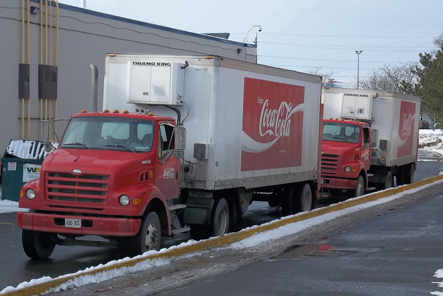 2 Sterling Coca-Cola Coke trucks & trailers trucks Ottawa, Ontario 01092012 ©Ian A. McCord