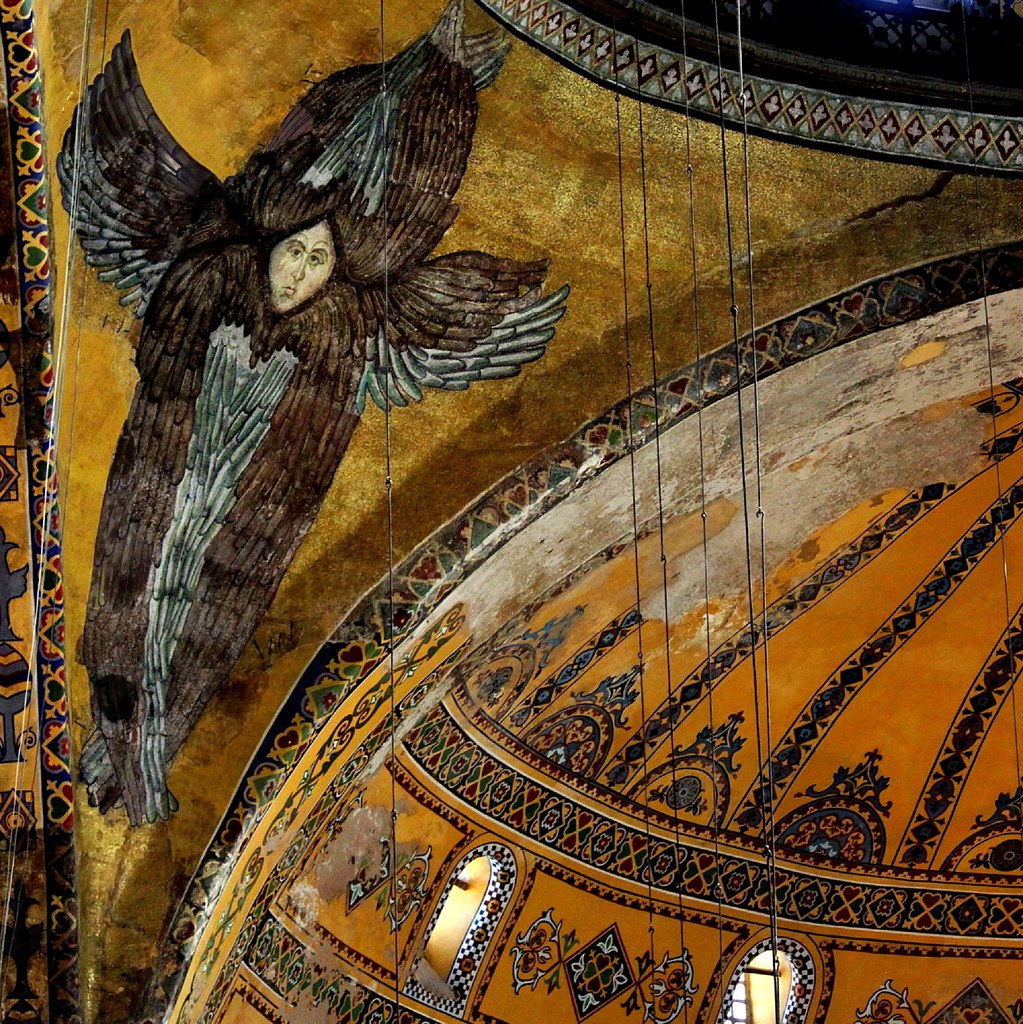 Hagia Sophia Seraph. One wonders how the religious sensory animation in Hagia Sophia incorporated the later Seraphim frescoes. / Flickr