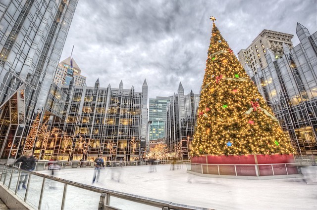 Christmas Tree at PPG Place HDR