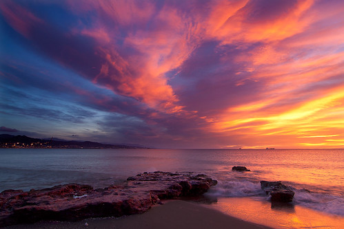 sea sky clouds sunrise mar rocks amanecer cielo nubes misericordia malaga rocas 6091 quinoal amanecerenmalaga
