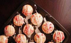 Cranberry-Swirled Lemon Cupcakes