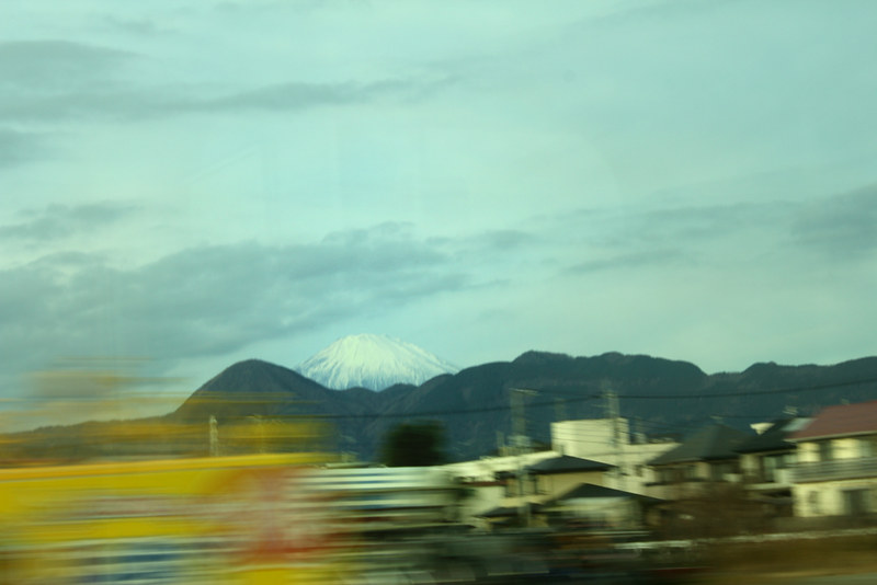 小田急線から見た富士山