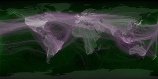 World travel and communications recorded on Twitter | by Erica _ Fischer