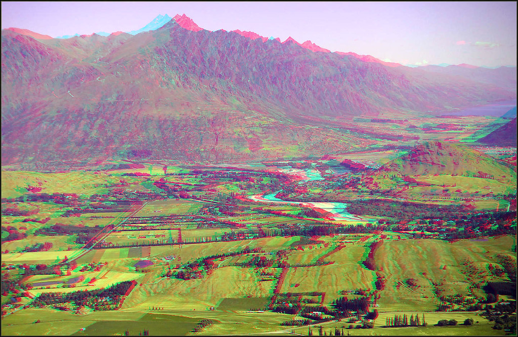 View from Coronet Peak [anaglyph]