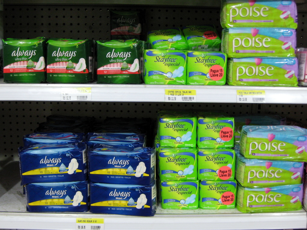 Feminine Products - Always, Stayfree and Poise Pads