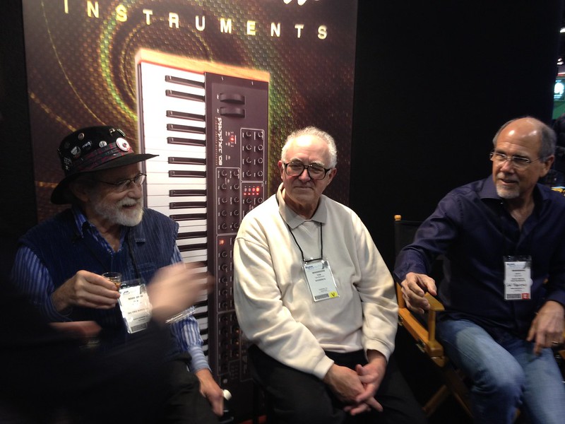 NAMM 2012: DSI Booth Pics with Don Buchla, Roger Linn, Tom Oberheim and Dave Smith