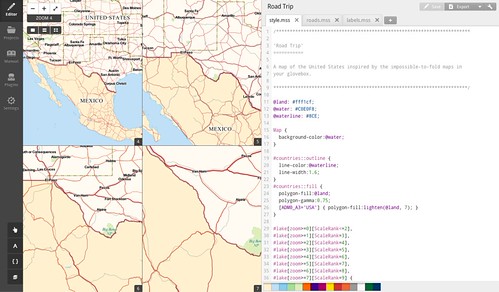 4-up display with Lots plugin | by Mapbox