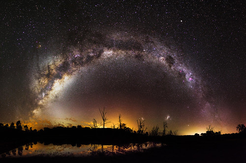 westernaustralia australia great rift panorama stitched msice landscape wide magellanicclouds magellanic clouds largemagellaniccloud smallmagellaniccloud astrophotography astronomy stars galaxy milkyway galactic core space night nightphotography nikon 35mm d5100 dslr longexposure perth southern southernhemisphere cosmos cosmology outdoor sky landscapeastrophotography harvey dam water reflections trees deadtree etacarinae carinanebula explored explore