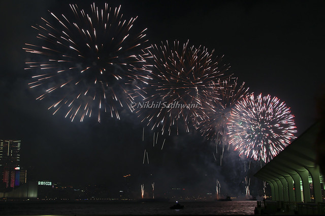 National Day Fireworks 2011, Victoria Harbour, Hong Kong