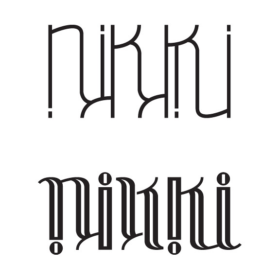 nikki ambigram