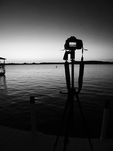bw tripod camera timelapse sunset water lake lakenasworthy texas sanangelo jcpotd monochrome blackandwhite