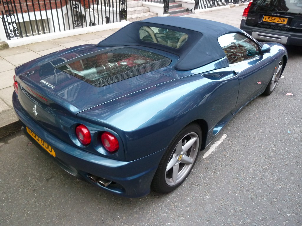 Image of Ferrari 360 modena spyder blue
