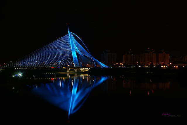 Seri Wawasan Bridge, Putrajaya In Reflection