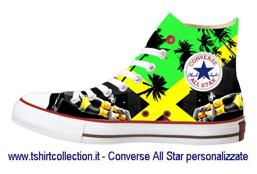 Scarpe Personalizzate Jamaika Converse All Star | Scarpe Per… | Flickr خلفي