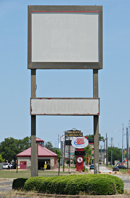 Vacant Super Kmart Center Sign in Montgomery