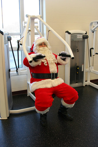 Santa working out