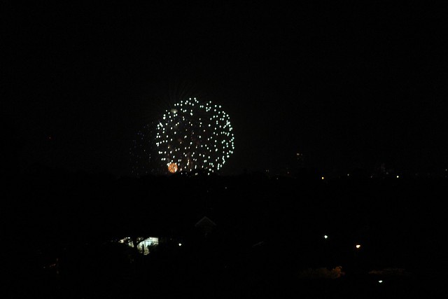 Fireworks from the suburbs