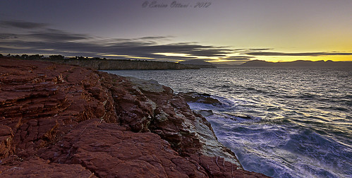 sunset sea panorama beach rock landscape rocks tramonto mare sicily palermo roccia rocce rosso sicilia paesaggio terrasini sigma1020f456 calarossa mygearandme mygearandmepremium
