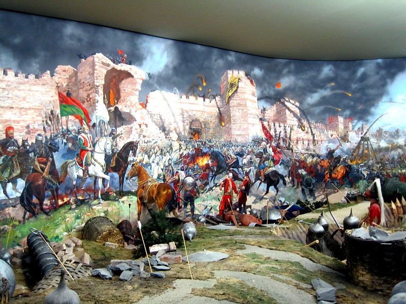 Ελαιογραφία - Η άλωση της Κωνσταντινούπολης, 1453