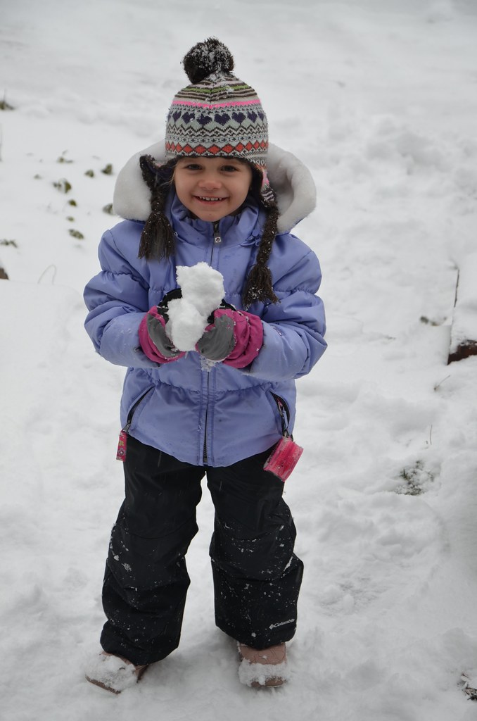 Violet And The Snowball | Enjoying the first snow of the yea… | Flickr
