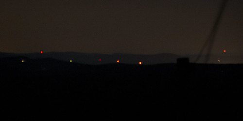 light shadow red black night long exposure aviation newhampshire nh hills pollution beacon keene