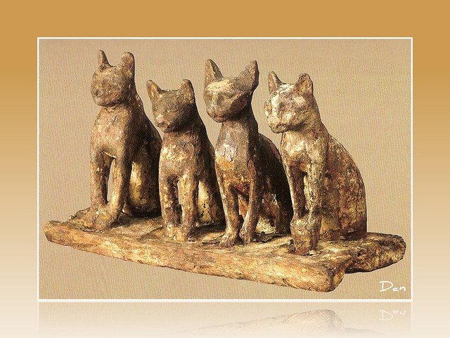 Le Chat - statue égyptienne scannée.