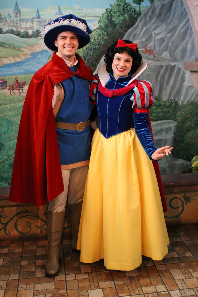 Meeting Snow White and The Prince.
