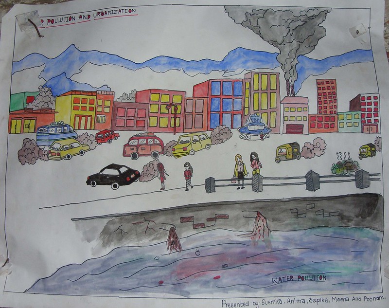 water pollution drawing - YouTube-cacanhphuclong.com.vn
