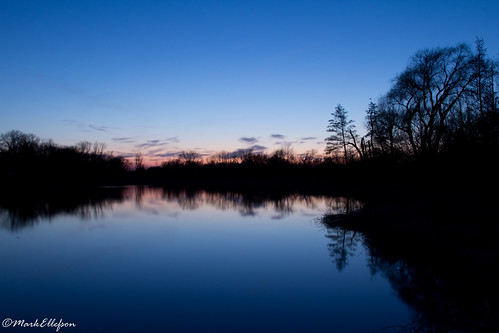 sky reflection nature wisconsin burlington canon twilight pond scenery glow bluesunset canon60d