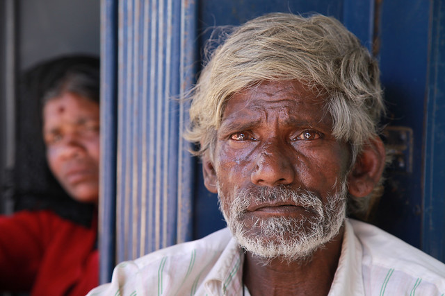 Tamil Man and Woman Portraits of Old Age on my Travels Tamil Nuwara Eliya Sri Lanka